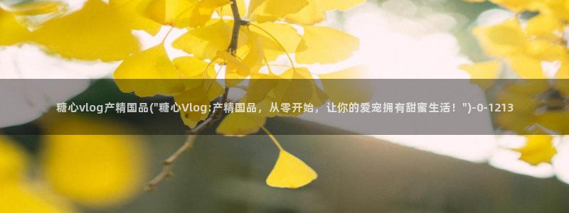 糖心vlog日常：糖心vlog产精国品(\